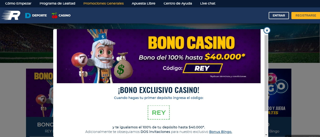  COLOMBIA bono casino