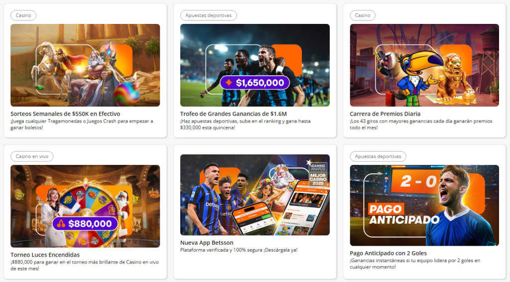 betsson oferta apuestas