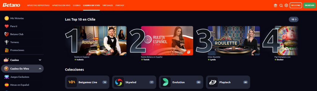 betano casino en vivo
