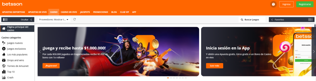 betsson casino en vivo